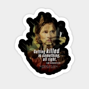 Supernatural Sam Winchester Getting Killed Girls Sticker